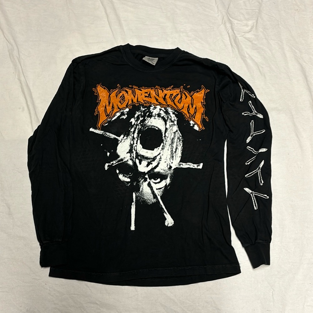 MOMENTUM Mens band concert Tee Long Sleeve Size Small